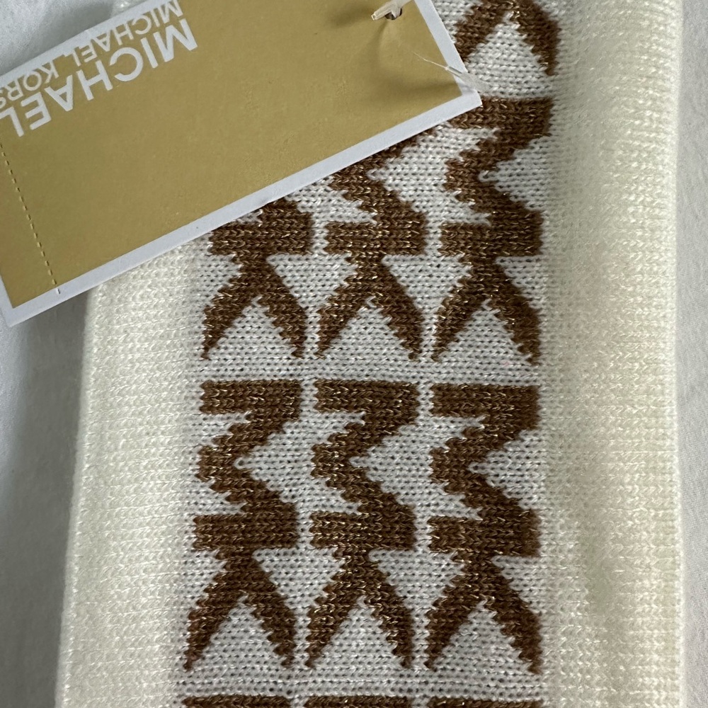 Michael Kors Ivory and Chocolate NWT Headband cute - Picture 5 of 6